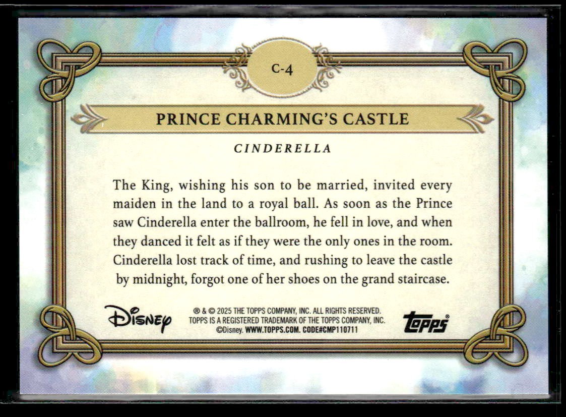 2025 Topps Disney Wonder #C-4 Prince Charming's Castle Cottages, and Casas