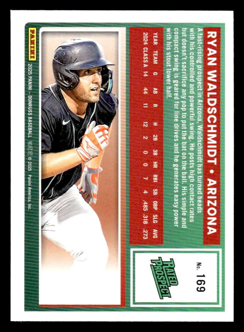 2025 Donruss #169 Ryan Waldschmidt