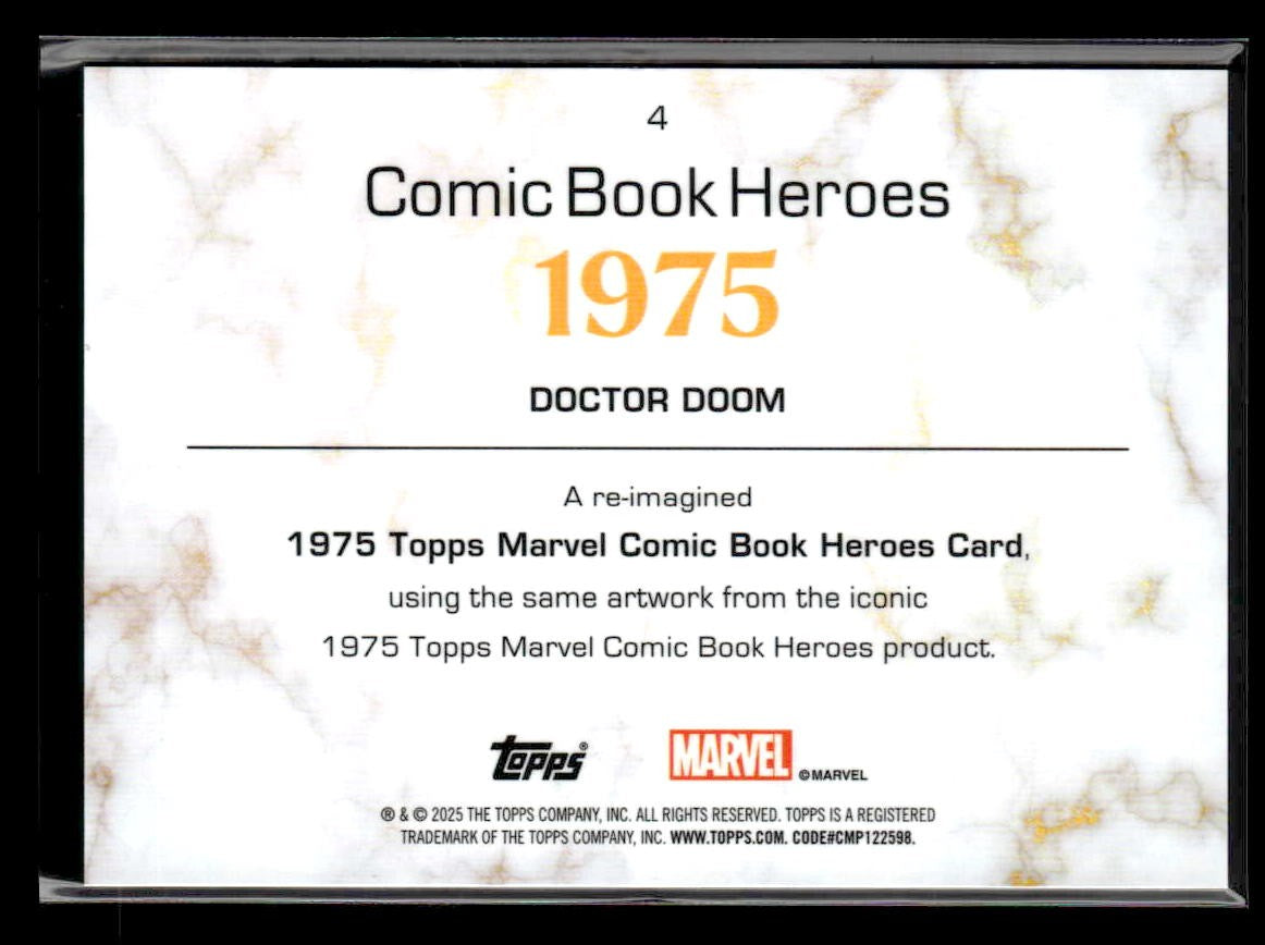 π Doctor Doom β 2025 Topps Marvel 1975 Golden Anniversary #4 π