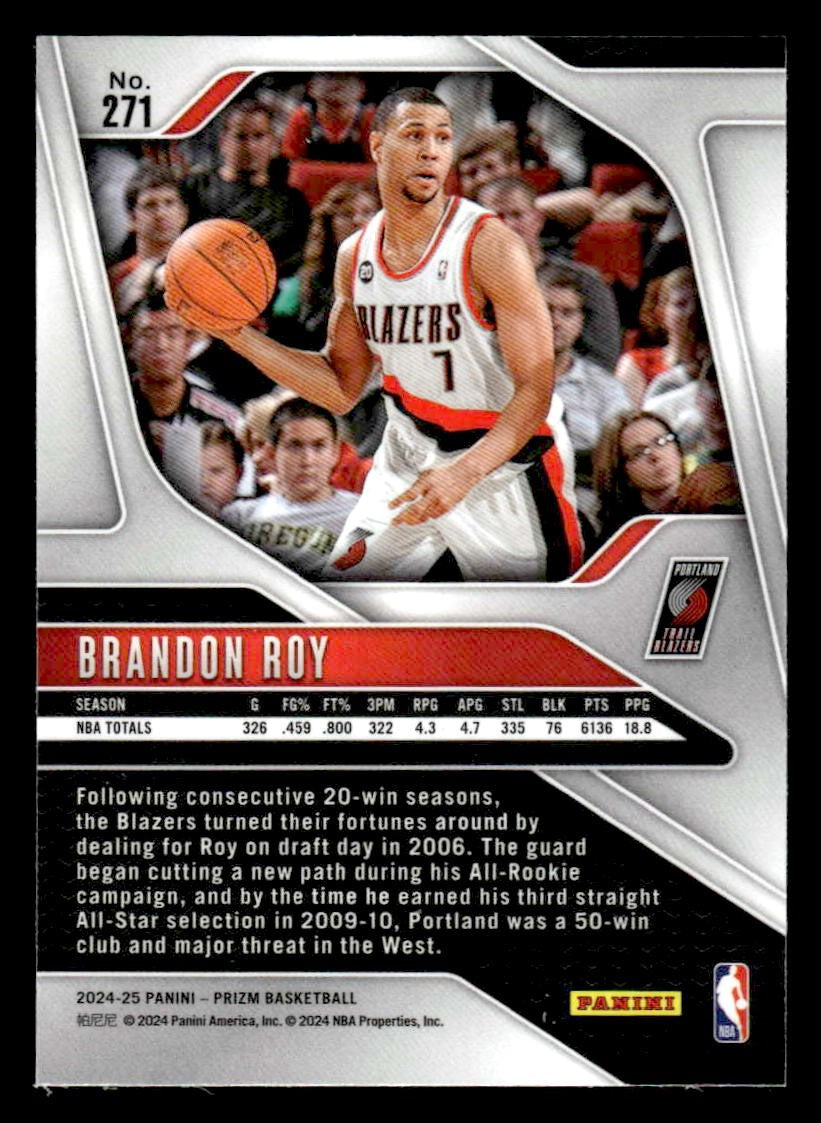 2024-25 Panini Prizm #271 Brandon Roy