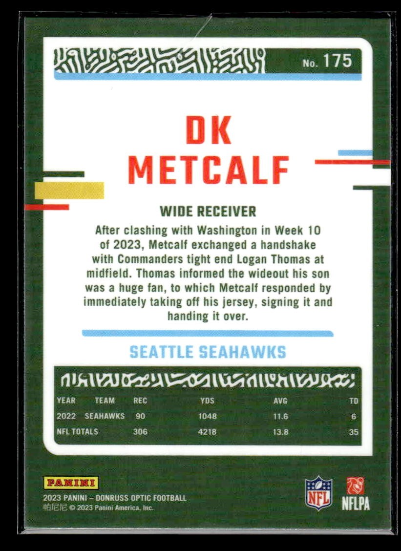 2023 Donruss Optic #175 DK Metcalf