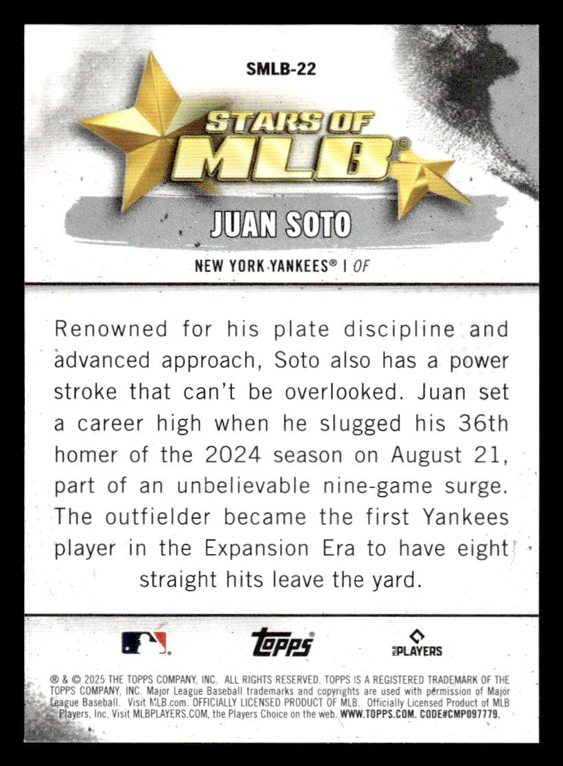 2025 Topps #SMLB-22 Juan Soto Stars of MLB