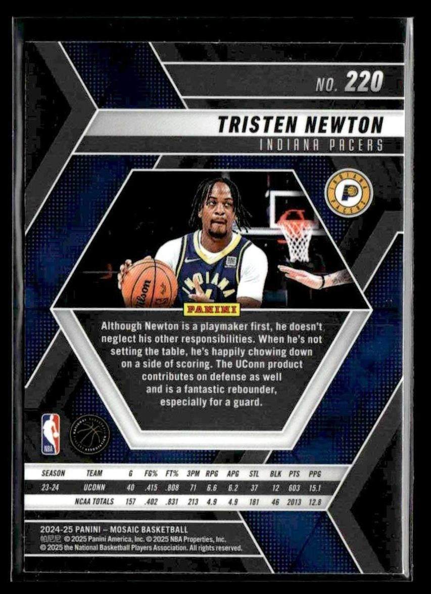 2024-25 Panini Mosaic #220 Tristen Newton