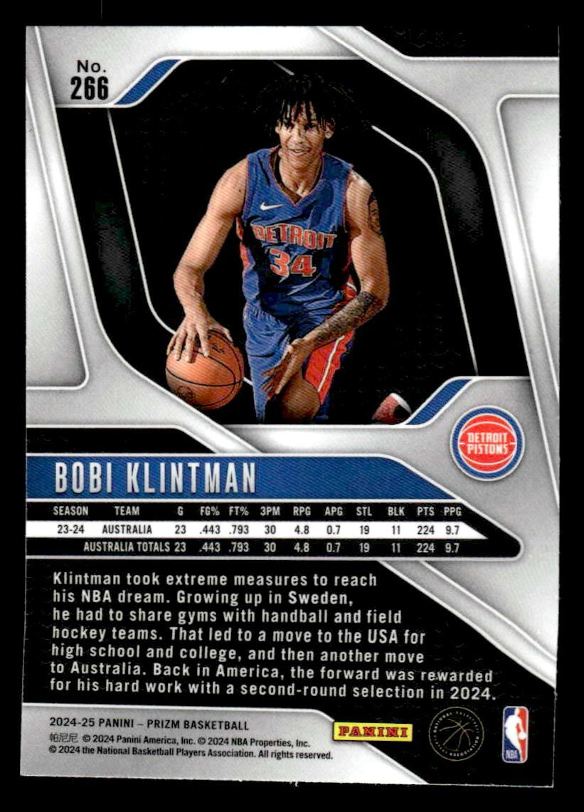 2024-25 Panini Prizm #266 Bobi Klintman