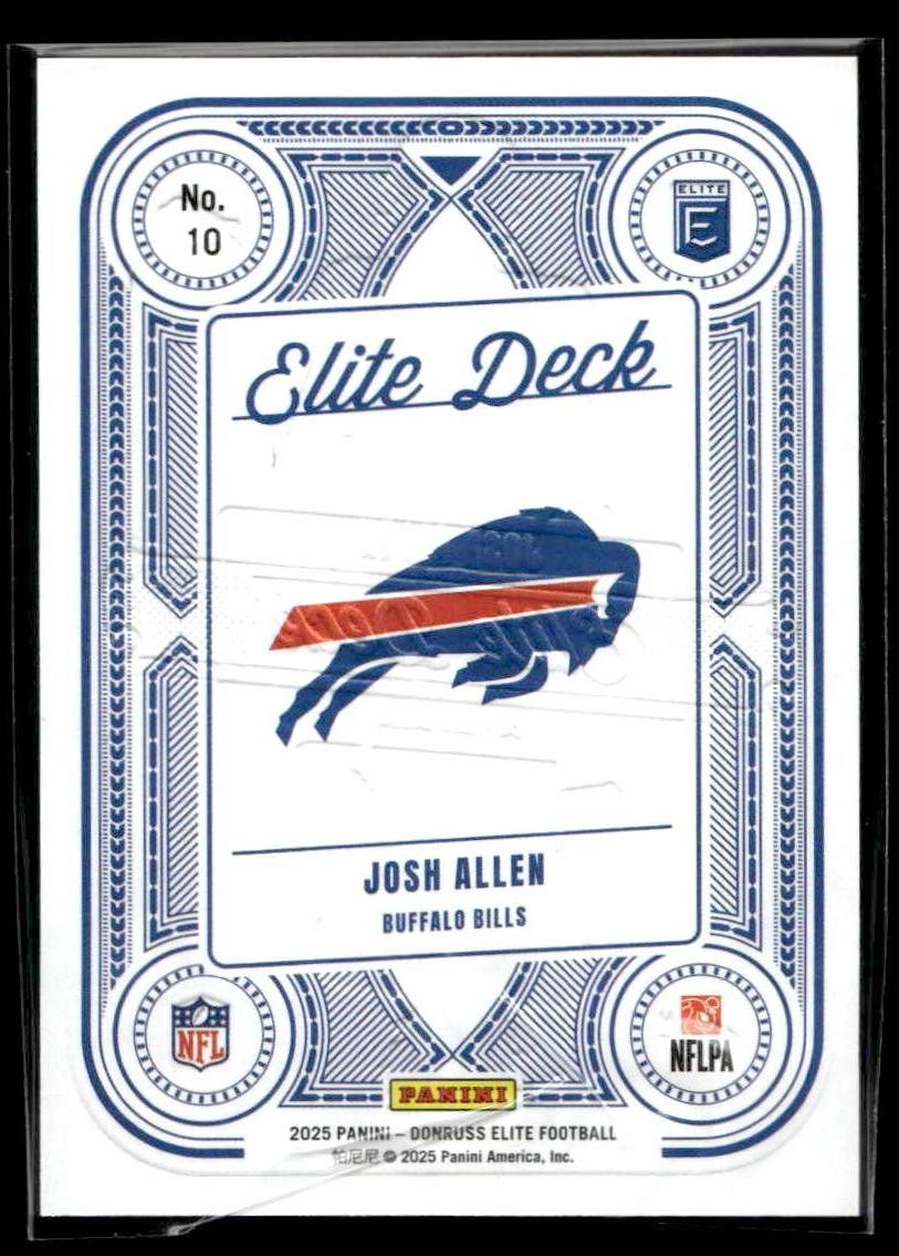 2025 Donruss Elite #10 Josh Allen Elite Deck #/799