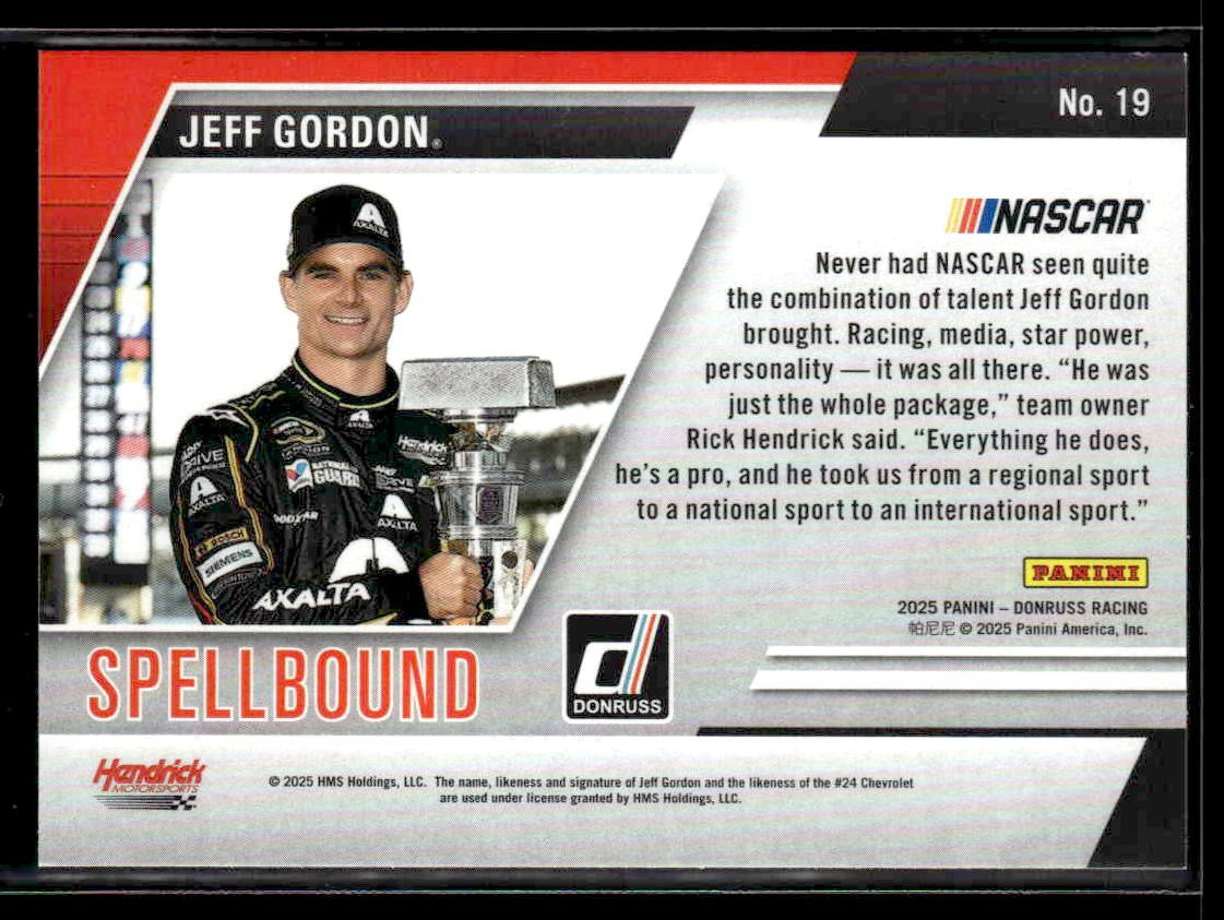 2025 Donruss #19 Jeff Gordon Spellbound