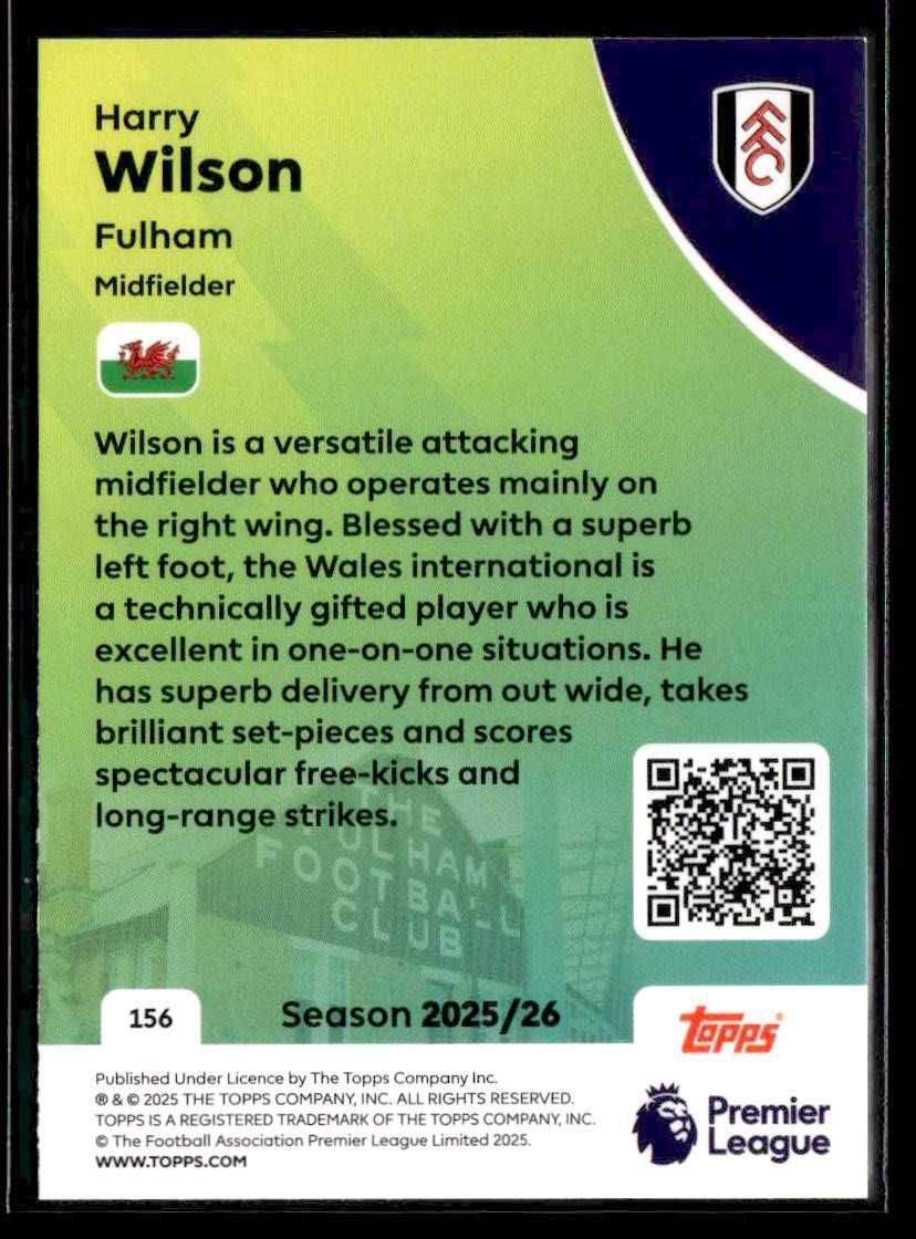 2025-26 Topps Premier League #156 Harry Wilson