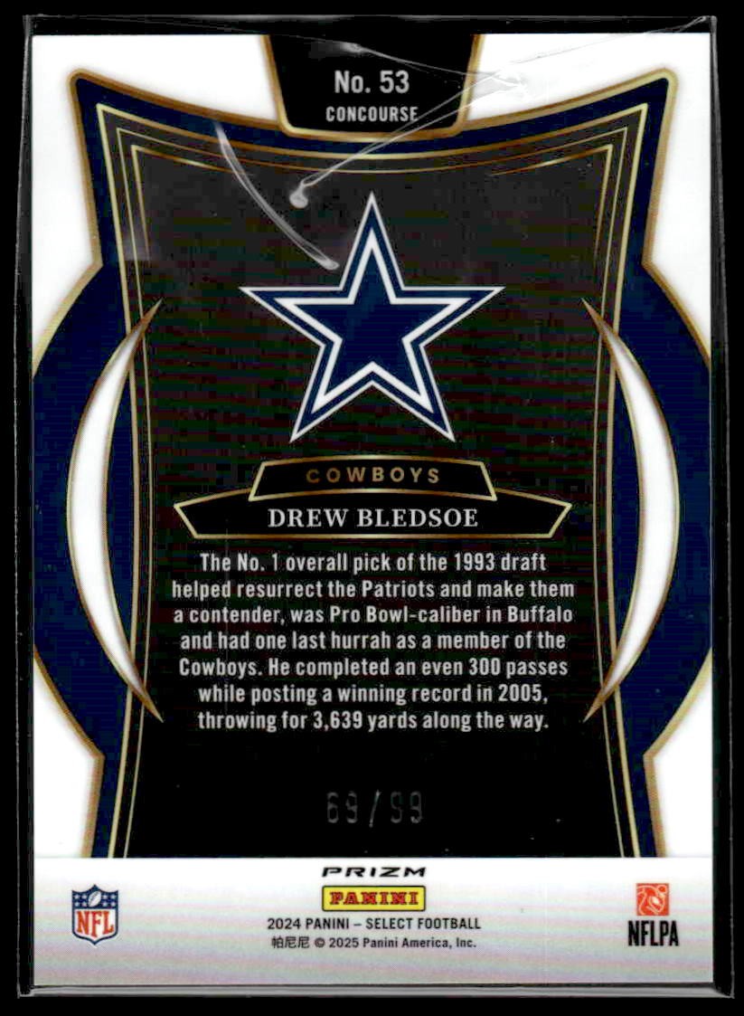 2024 Panini Select #53 Drew Bledsoe Red Prizm #/99
