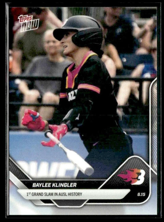 2025 Topps Now AUSL #8 Baylee Klingler 1st Grand Slam in AUSL History