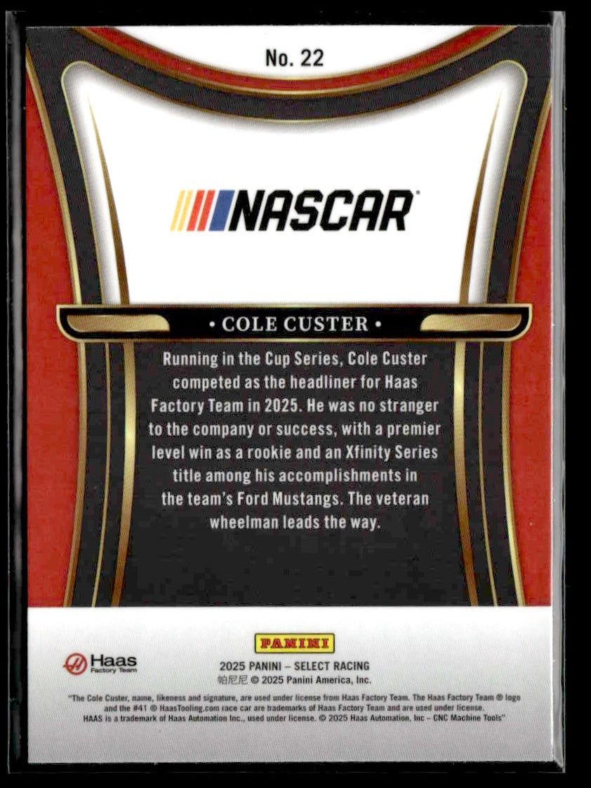 2025 Panini Select #22 Cole Custer Sensations