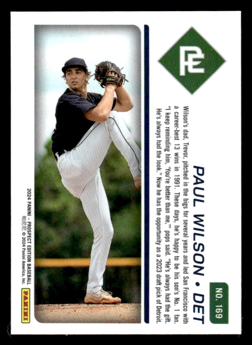 2024 Panini Prospect Edition #169 Paul Wilson Holo