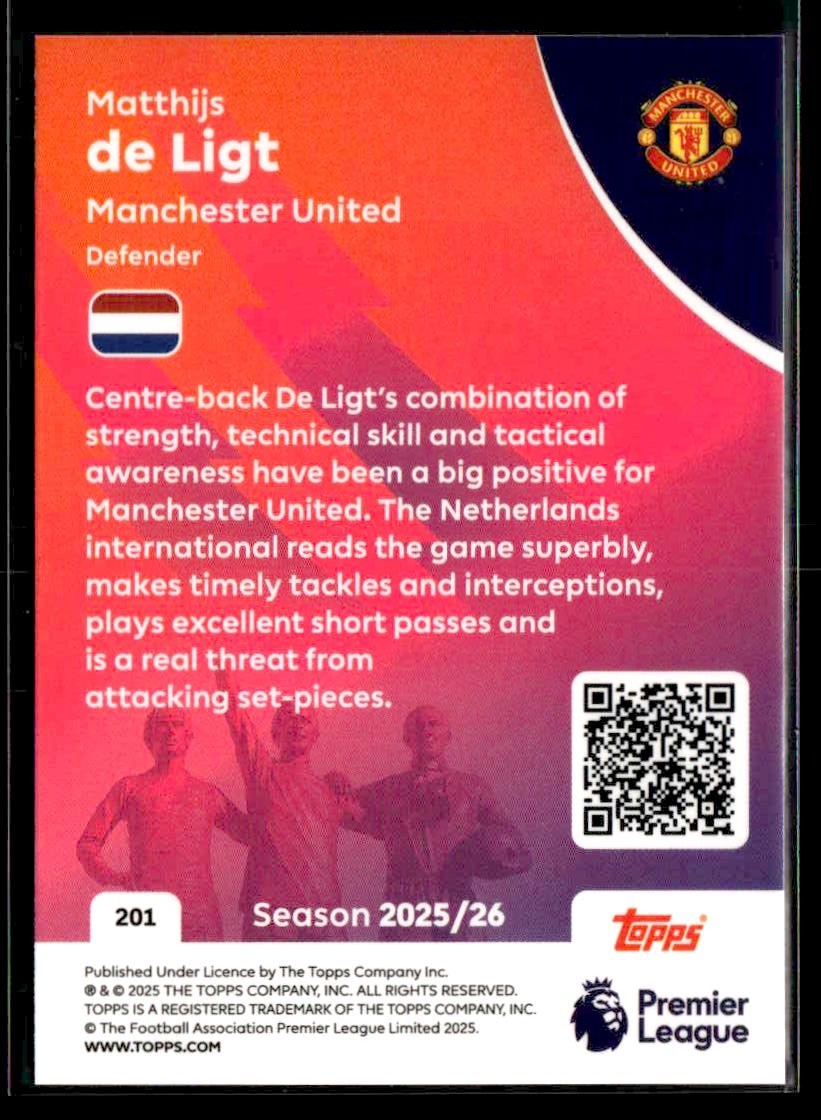 2025-26 Topps Premier League #201 Matthijs de Ligt