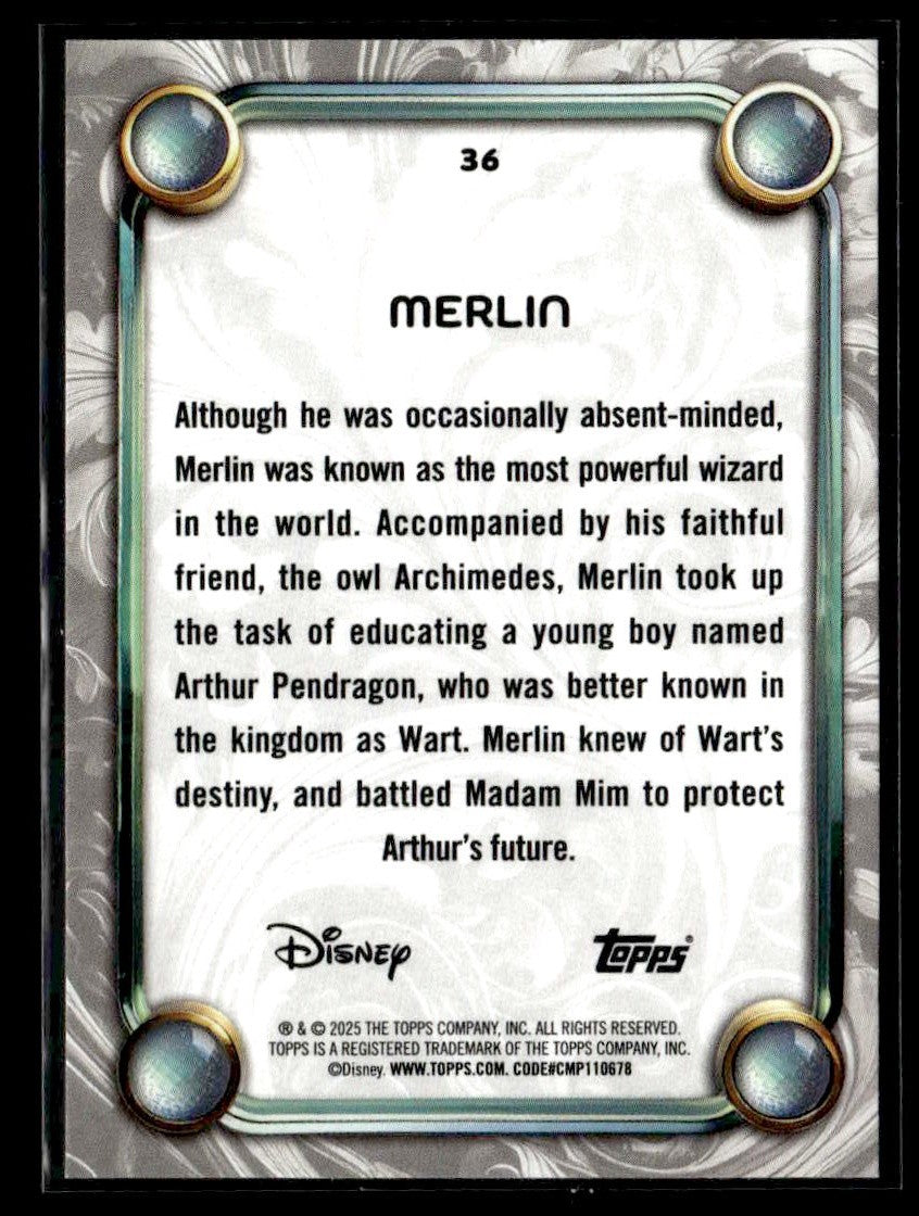 2025 Topps Disney Wonder #36 Merlin