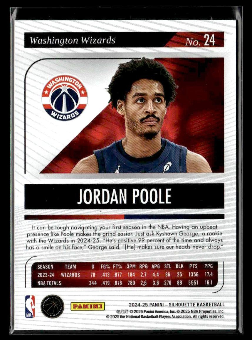 2024-25 Panini Silhouette #24 Jordan Poole