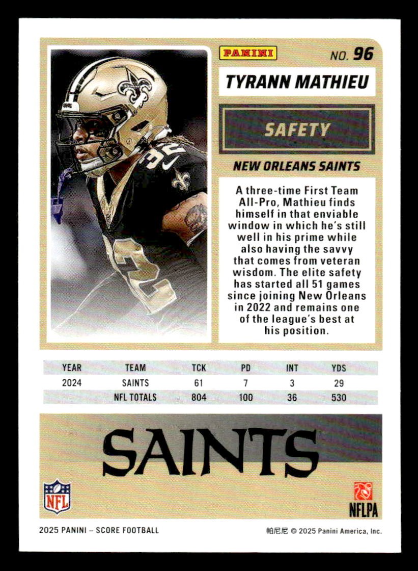 2025 Score-A-Treat #96 Tyrann Mathieu