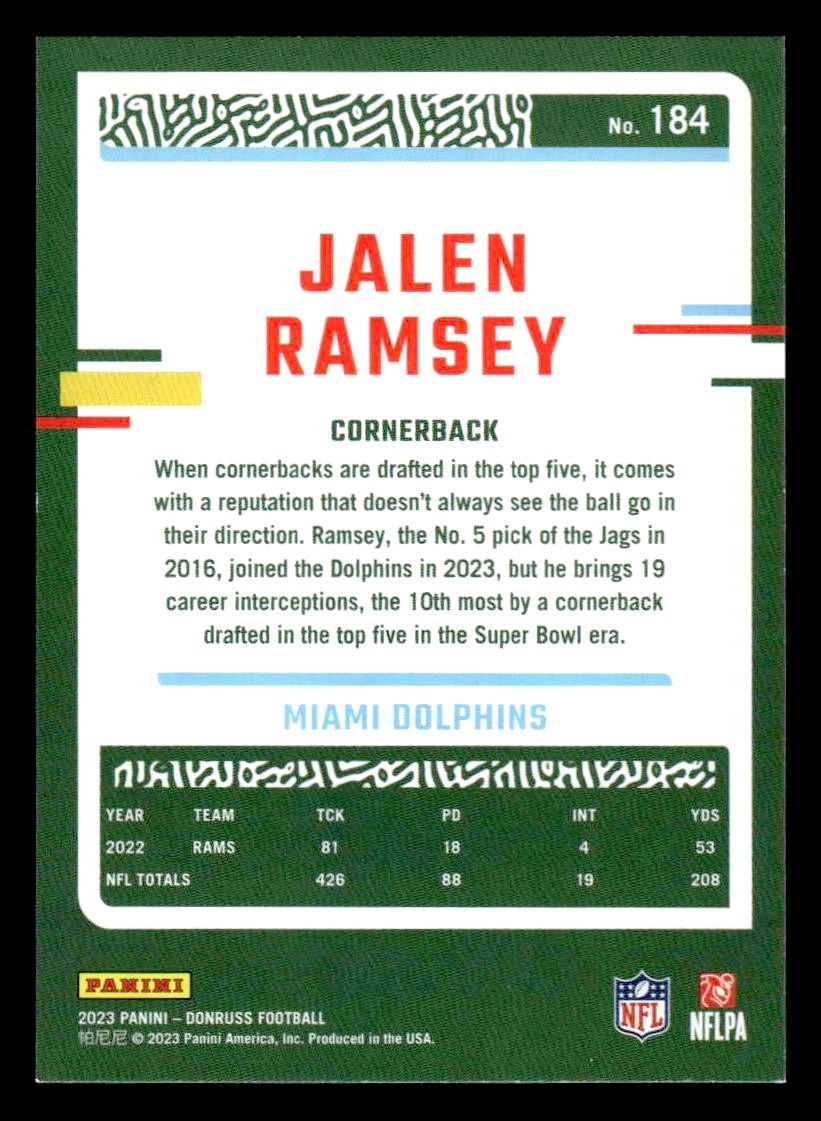 2023 Donruss #184 Jalen Ramsey