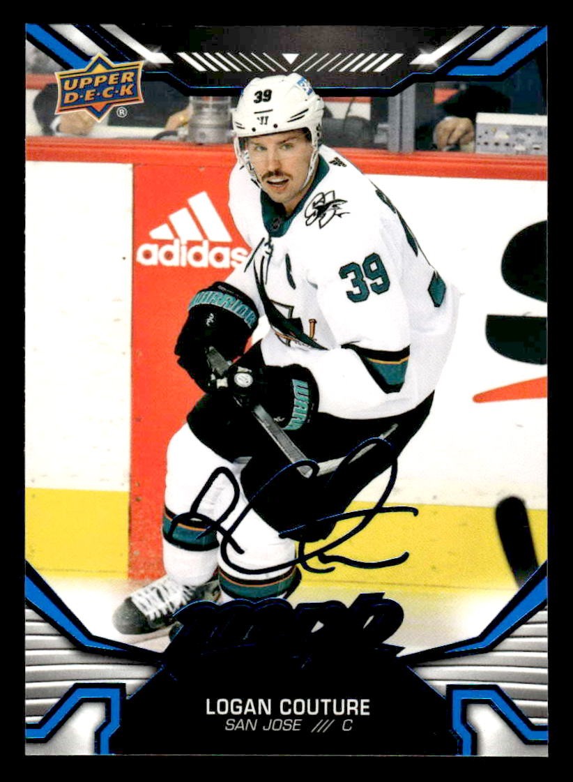 2022-23 Upper Deck MVP #193 Logan Couture Blue Script