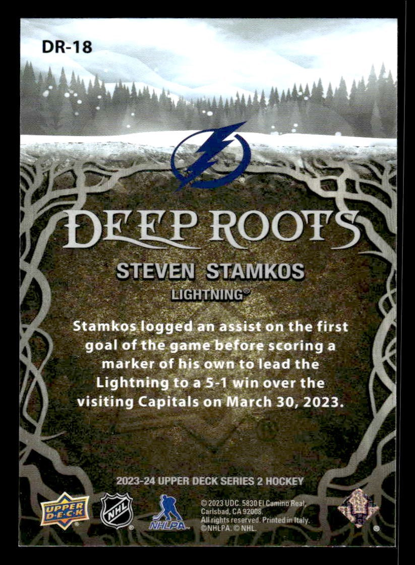 2023-24 Upper Deck #DR-18 Steven Stamkos Deep Roots