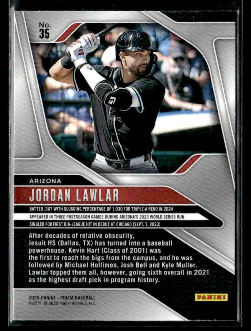 2025 Panini Prizm #35 Jordan Lawlar