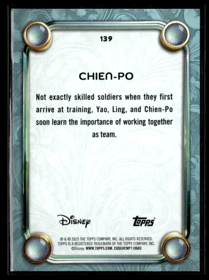 2025 Topps Disney Wonder #139 Chien-Po Tier 2