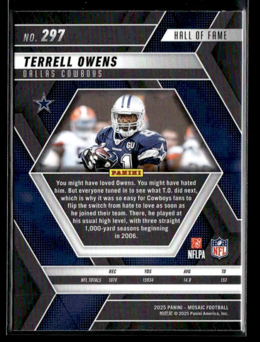 2025 Panini Mosaic #297 Terrell Owens