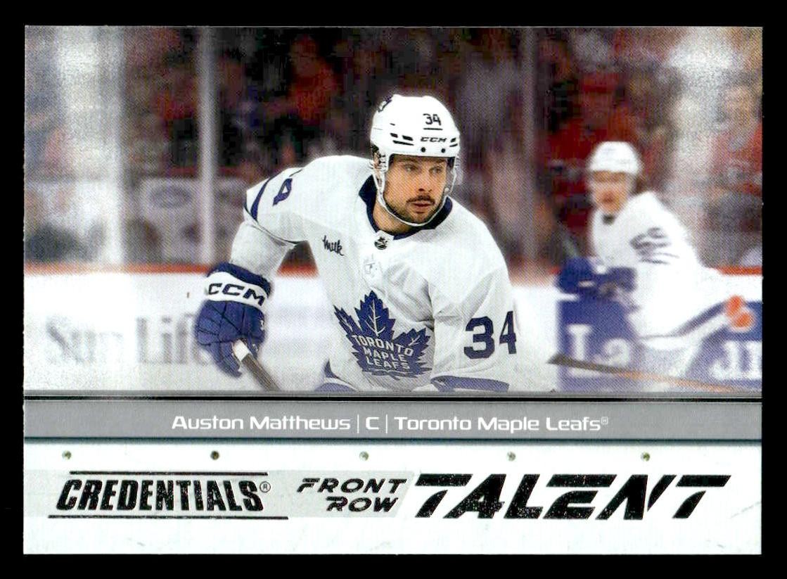 2024-25 Upper Deck Credentials #FRT-AM Auston Matthews Front Row Talent
