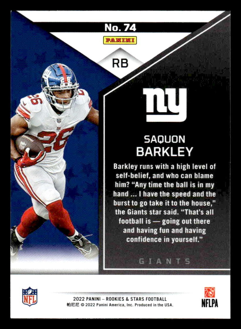 2022 Panini Rookies & Stars #74 Saquon Barkley Green