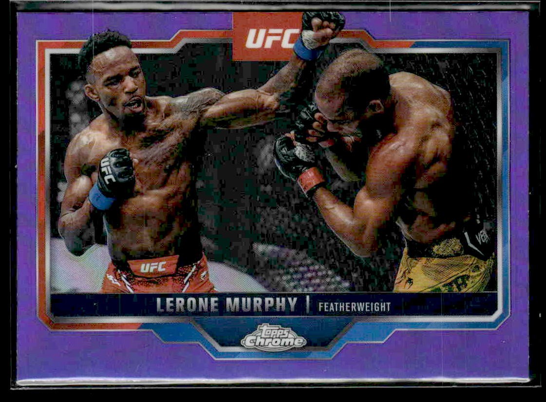 2025 Topps Chrome UFC #15 Lerone Murphy Purple Refractor