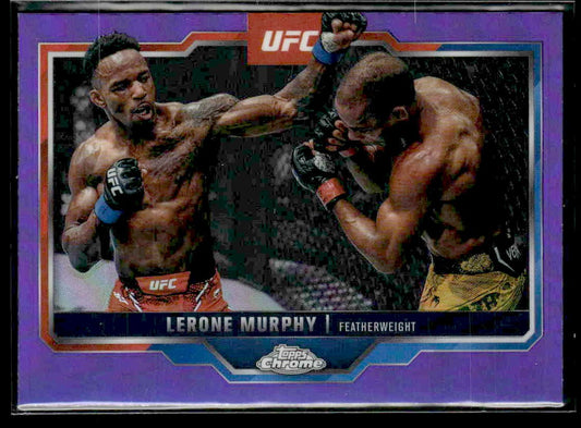2025 Topps Chrome UFC #15 Lerone Murphy Purple Refractor