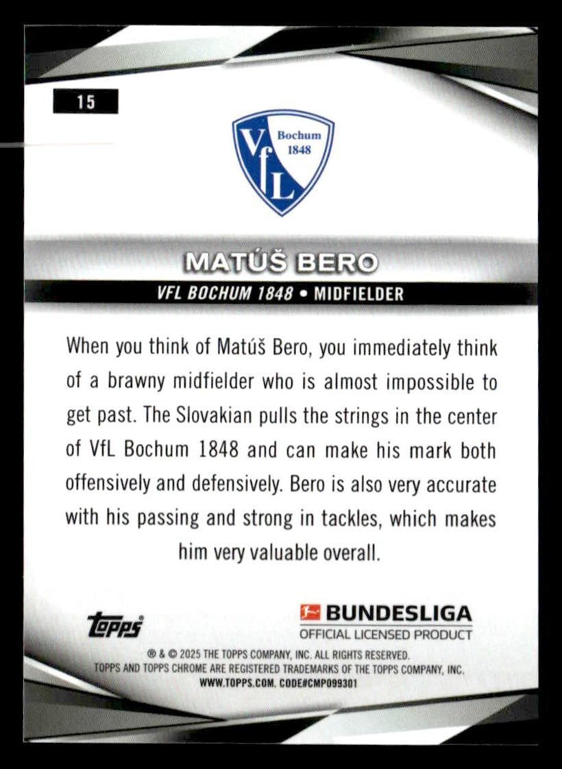 2024-25 Topps Chrome Bundesliga #15 Matúš Bero