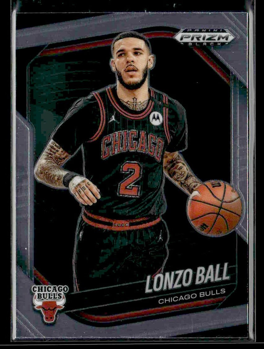 2024-25 Panini Prizm Black #102 Lonzo Ball