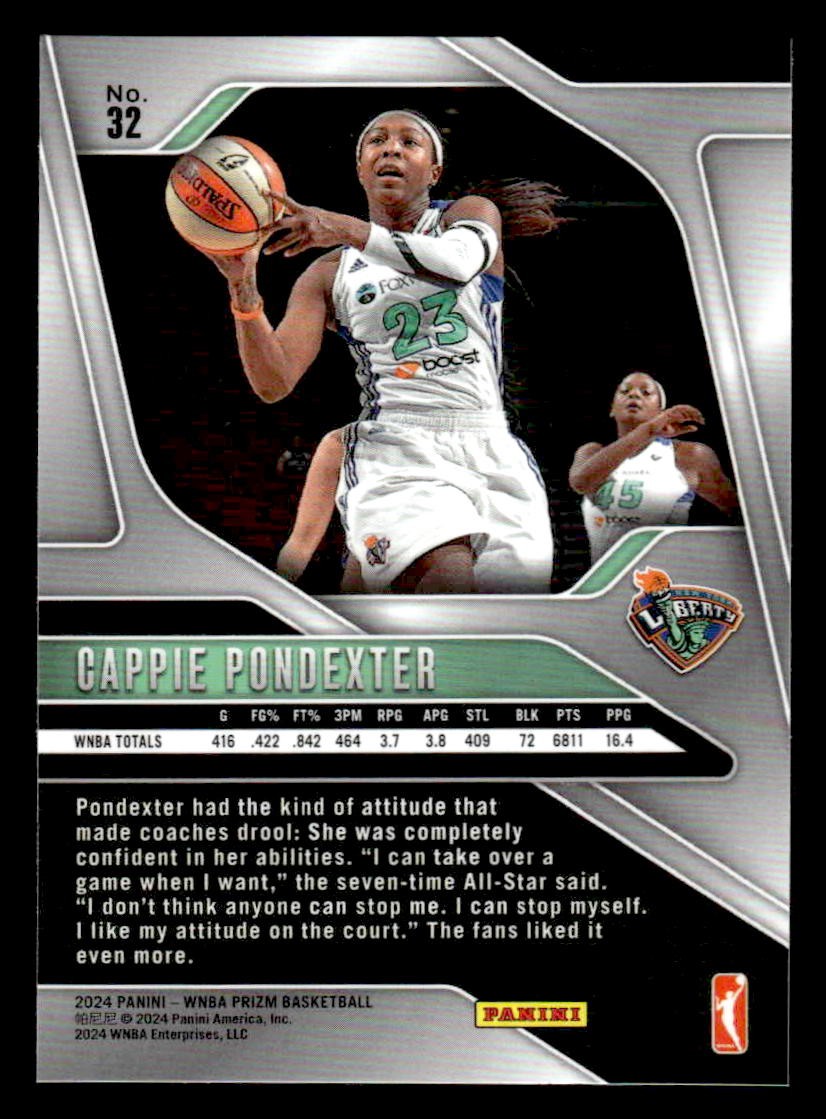 2024 Panini Prizm WNBA #32 Cappie Pondexter