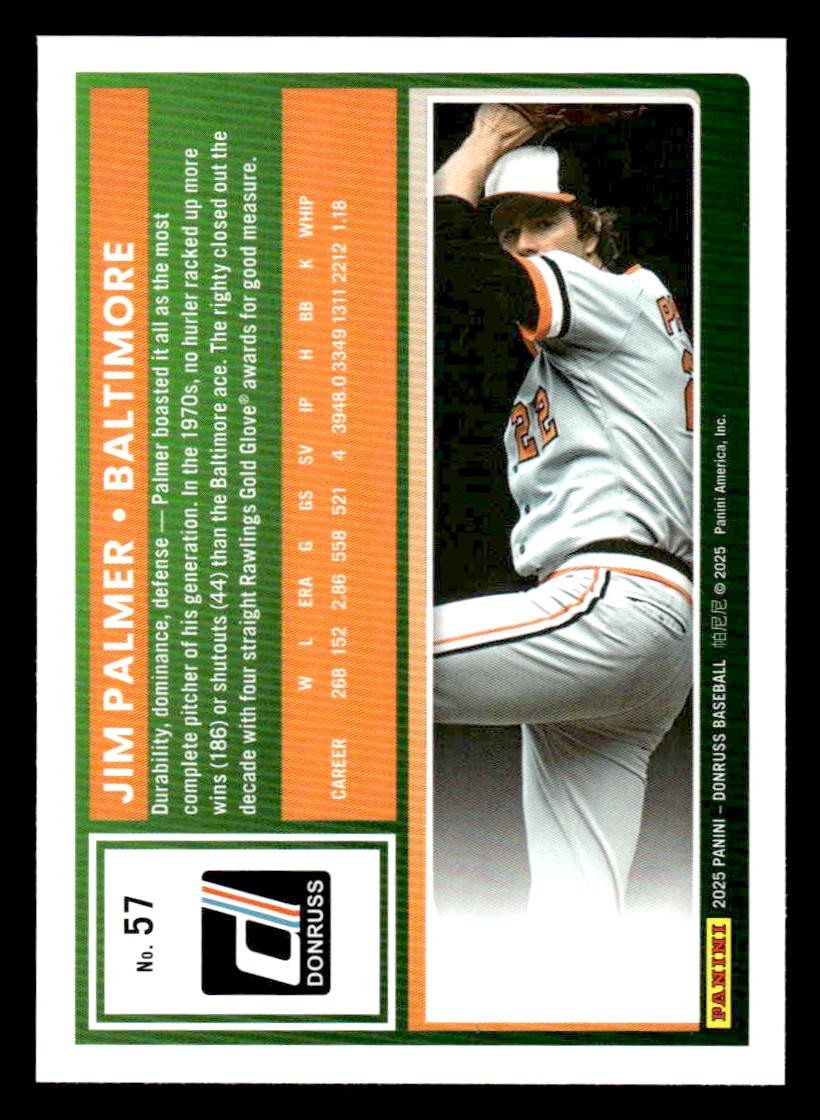 2025 Donruss #57 Jim Palmer Holo