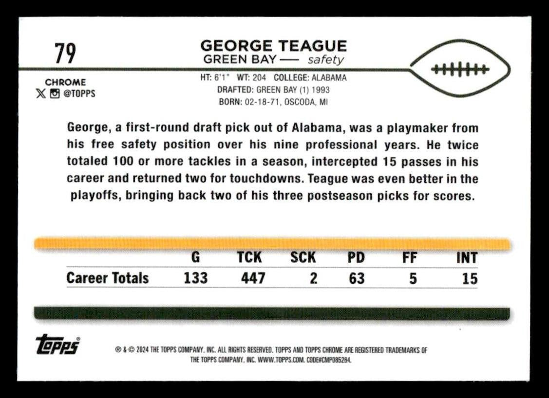 2024 Topps Chrome Sapphire Edition #79 George Teague