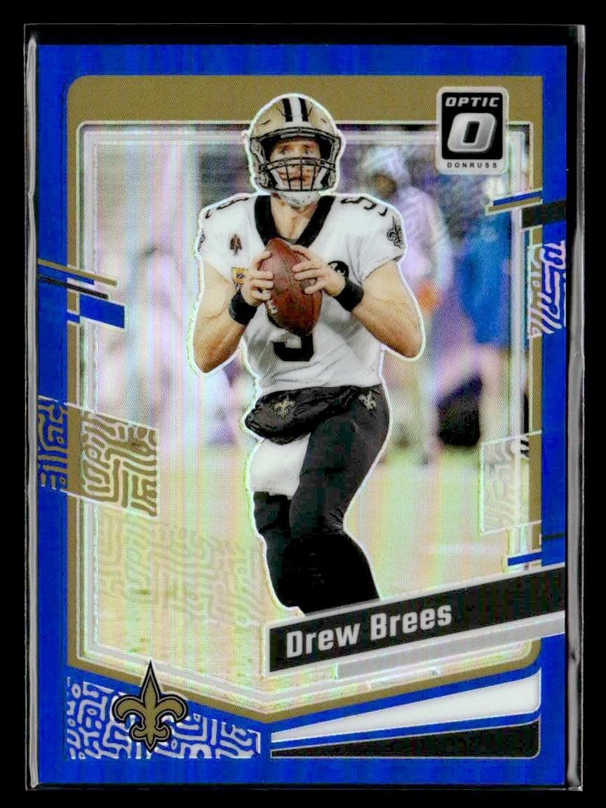 2023 Donruss Optic #135 Drew Brees Blue #/199