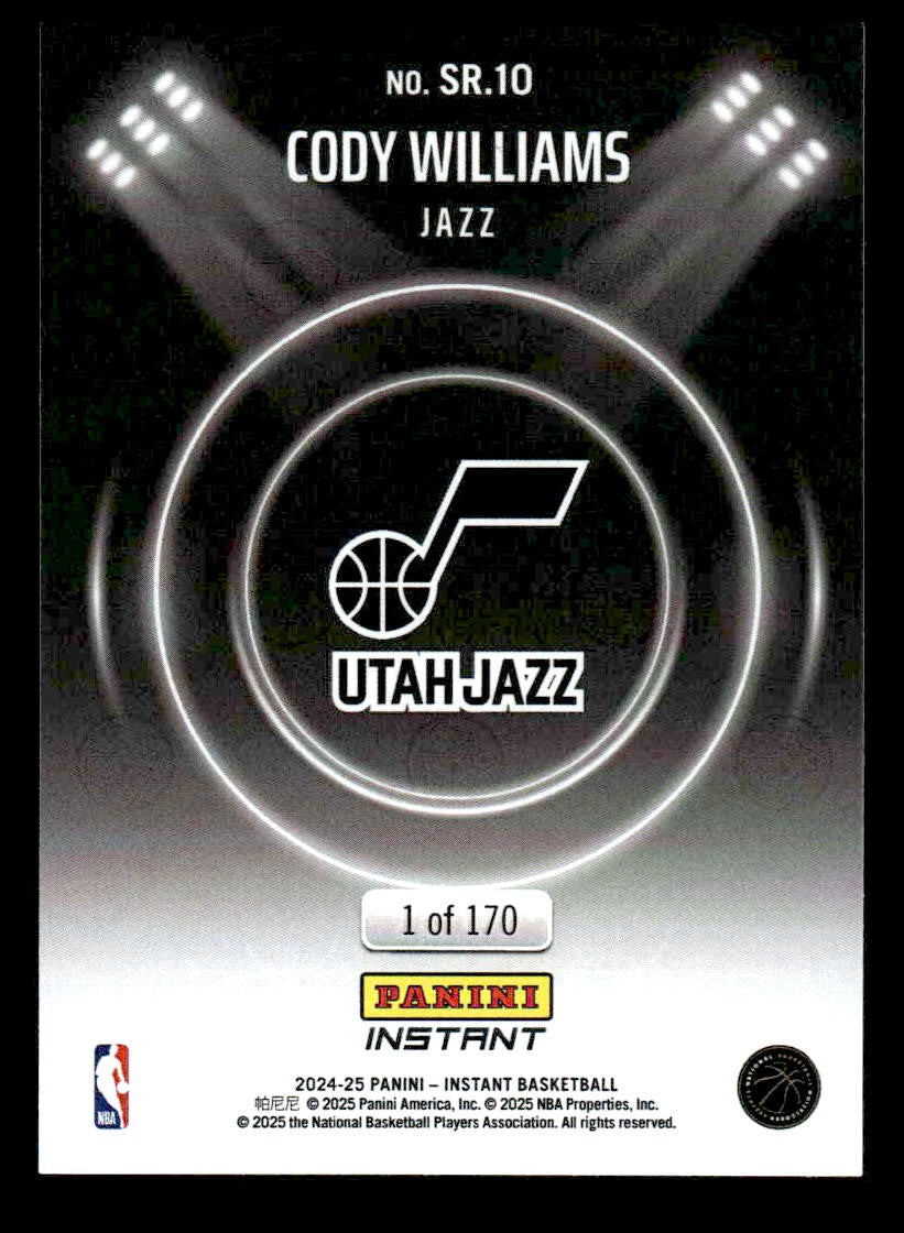 2024-25 Panini Instant NBA Spotlight Rookies #SR.10 Cody Williams