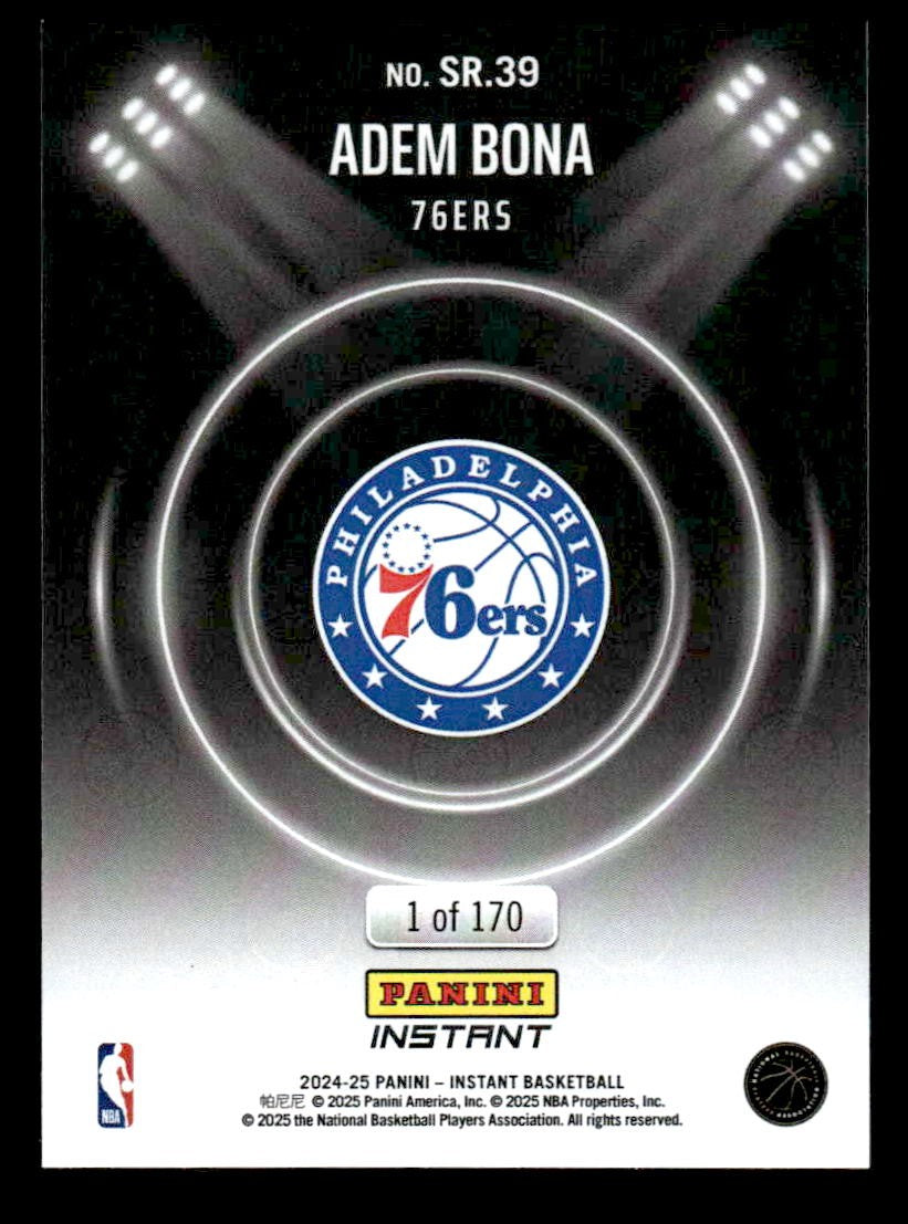2024-25 Panini Instant NBA Spotlight Rookies #SR.39 Adem Bona