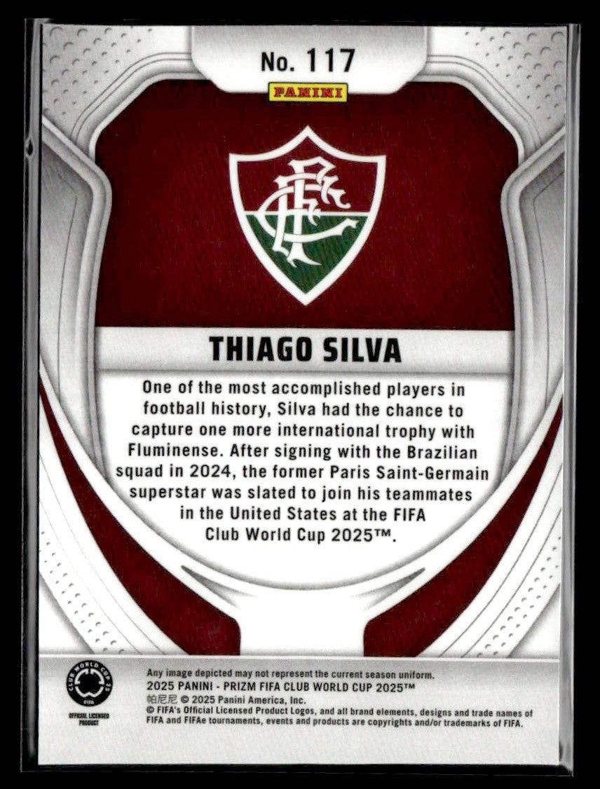 2025 Panini Prizm FIFA Club World Cup #117 Thiago Silva