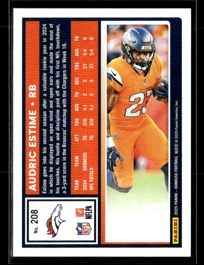 2025 Donruss #208 Audric Estime
