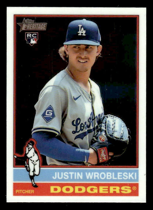 2025 Topps Heritage #319 Justin Wrobleski Chrome