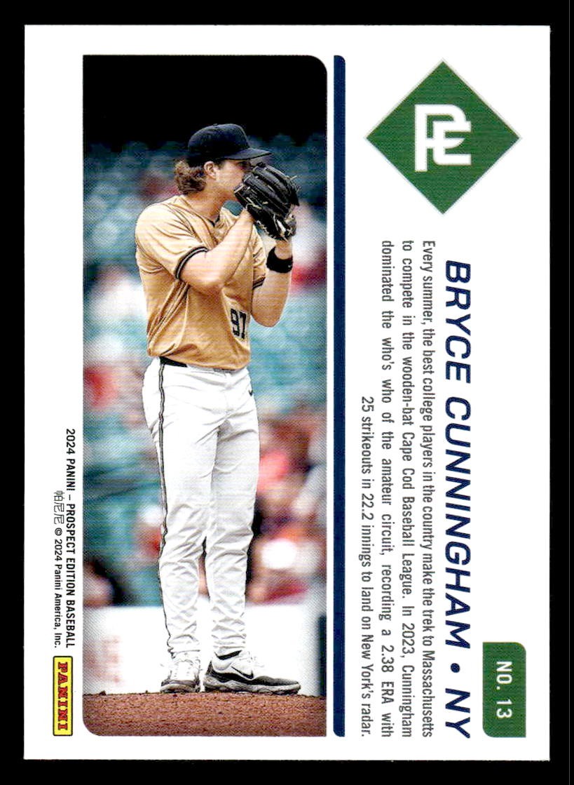 2024 Panini Prospect Edition #13 Bryce Cunningham