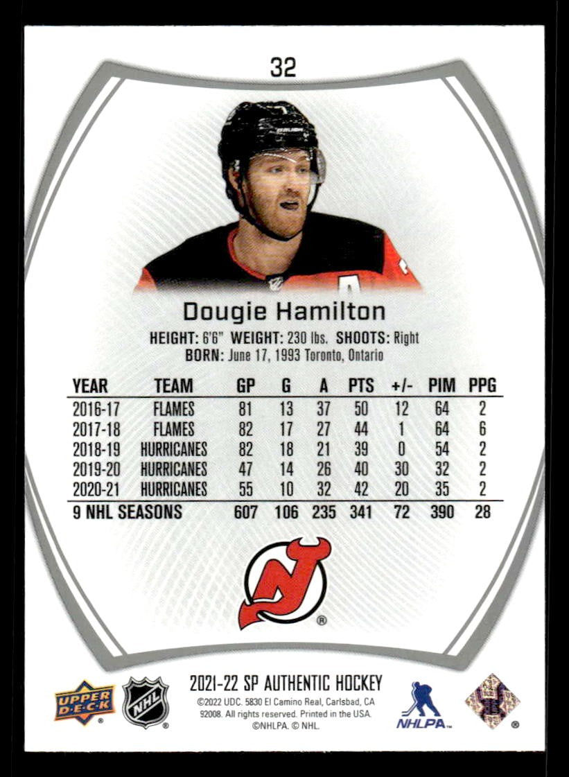 2021-22 SP #32 Dougie Hamilton