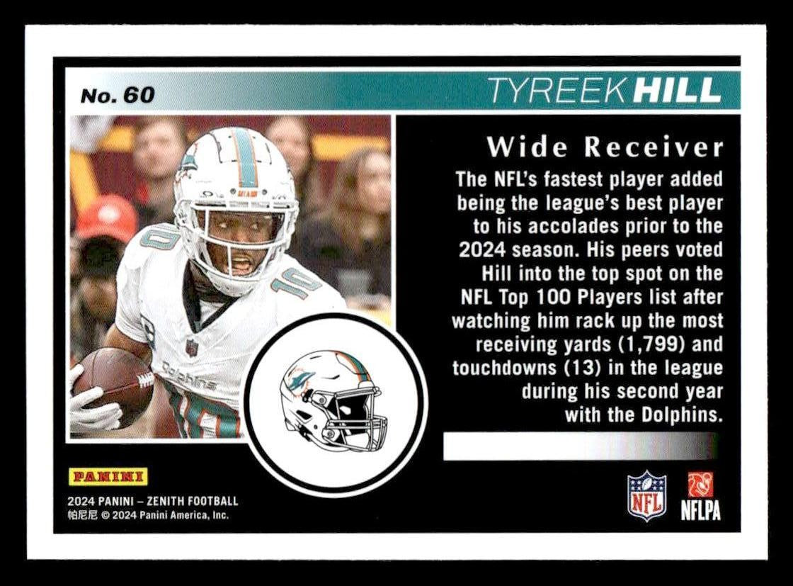 2024 Panini Zenith #60 Tyreek Hill Retail