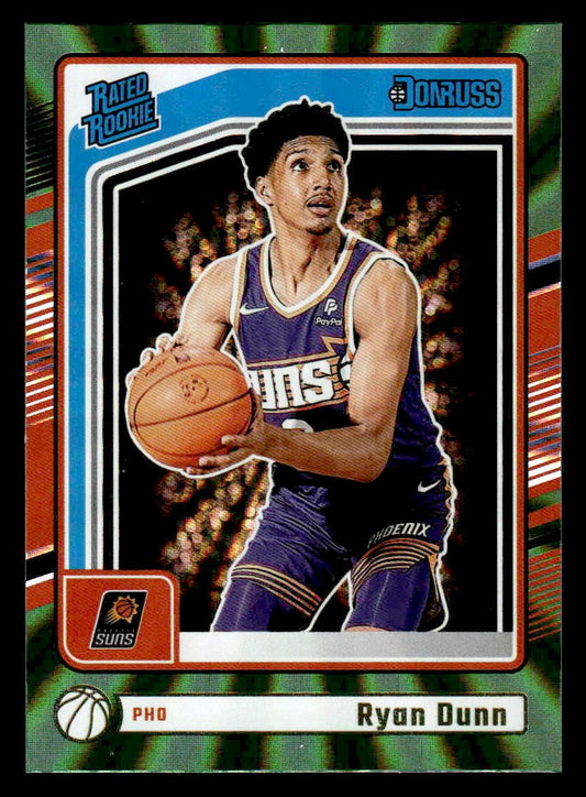 2024-25 Donruss #214 Ryan Dunn Holo Green Laser