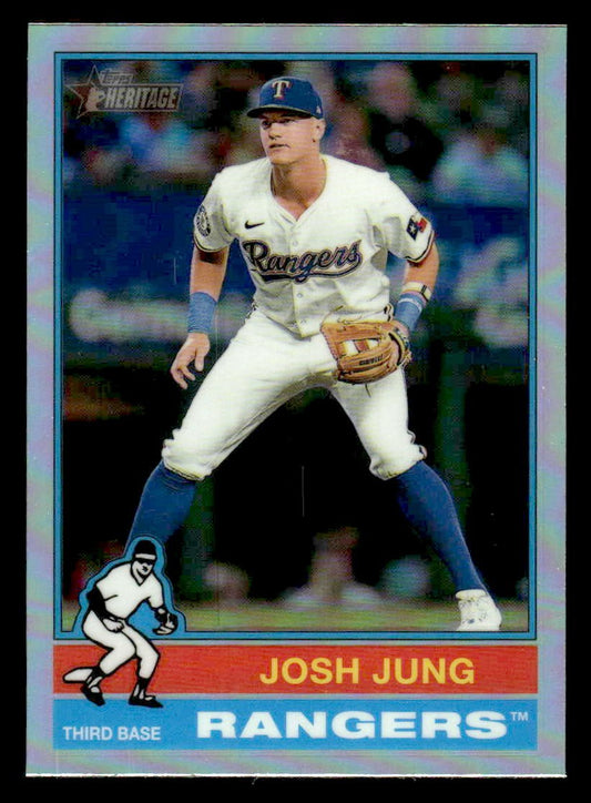 2025 Topps Heritage #355 Josh Jung Chrome Refractor