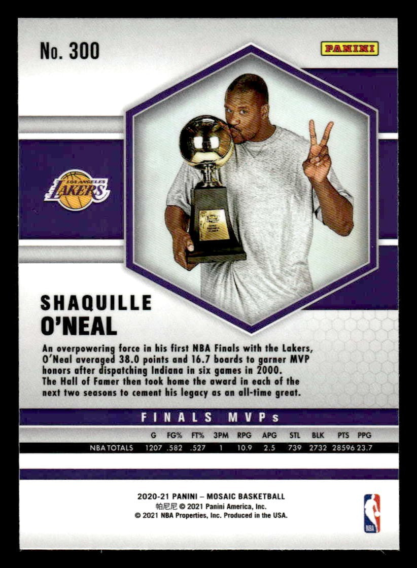 2020-21 Panini Mosaic #300 Shaquille O'Neal