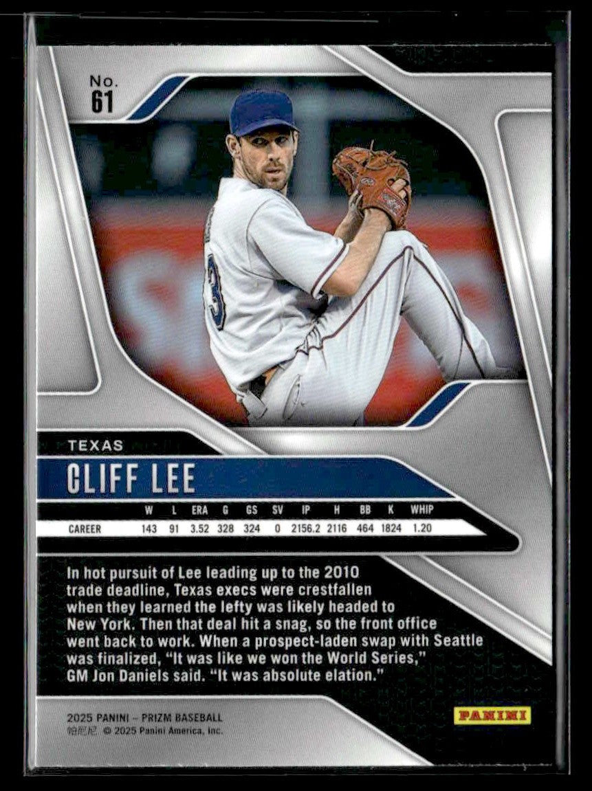 2025 Panini Prizm #61 Cliff Lee