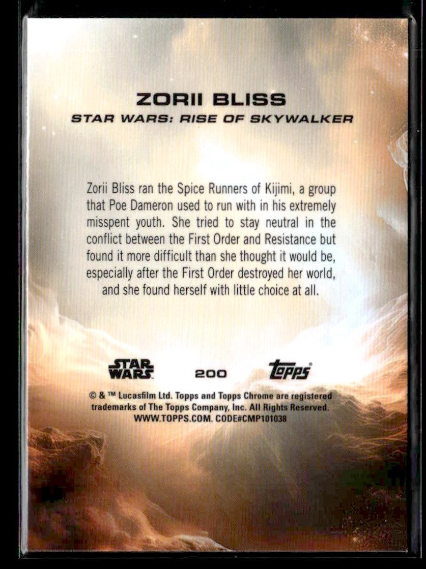 2025 Topps Chrome Star Wars #200 Zorii Bliss