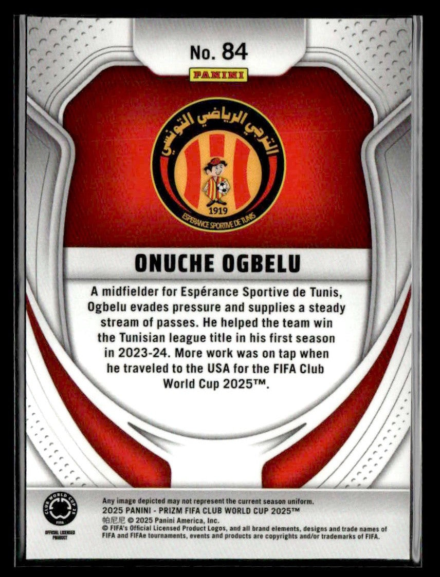 2025 Panini Prizm FIFA Club World Cup #84 Onuche Ogbelu