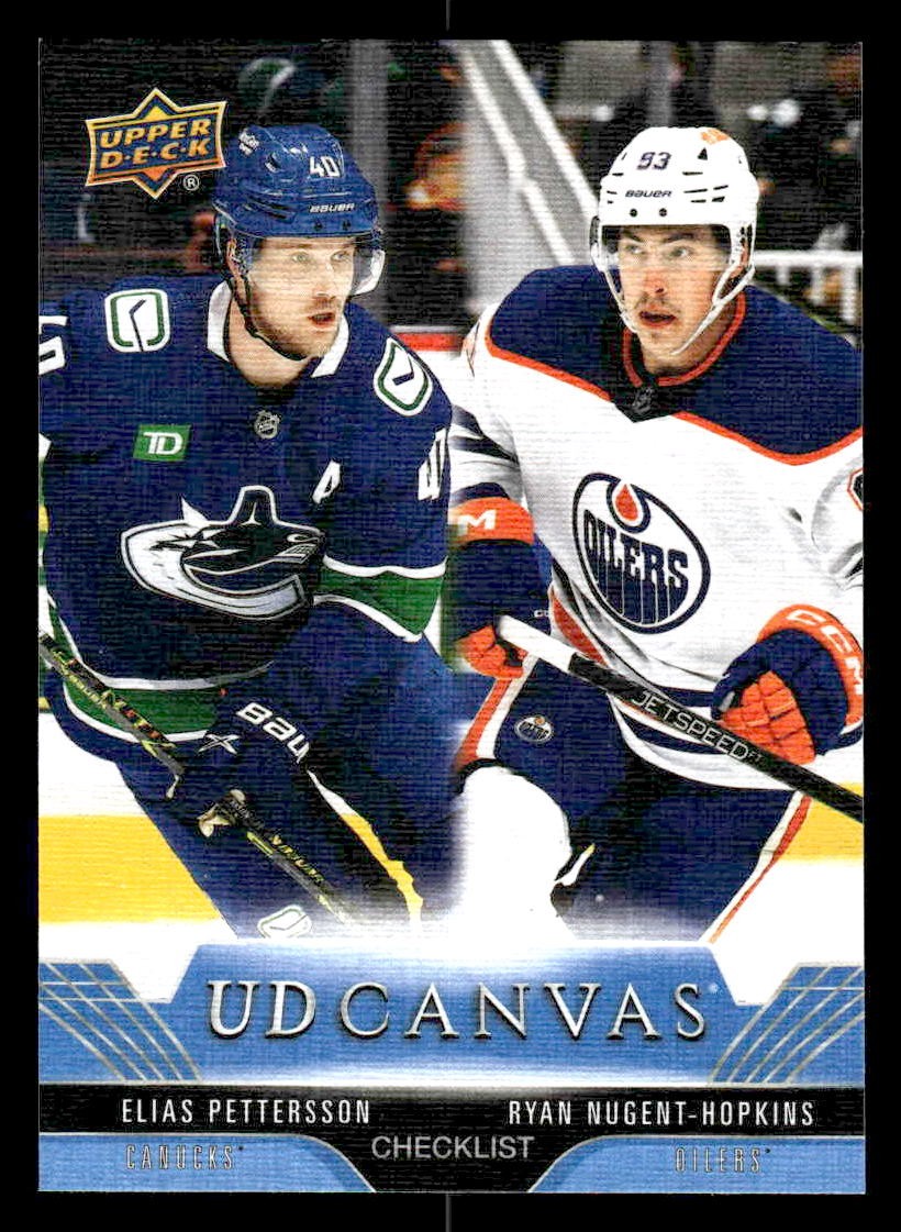 2023-24 Upper Deck #C210 Elias Pettersson / Ryan Nugent-Hopkins UD Canvas